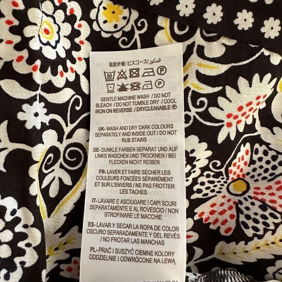 BODEN Dress Black Tropic Charm Shirtdress Size 8 • NEW WITH TAGS • - Picture 13 of 15